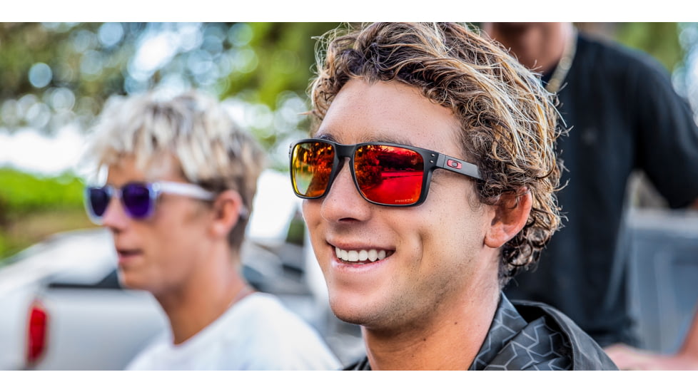 Oakley OO9417 Holbrook XL Sunglasses - Men's, Matte Black Frame, Prizm Ruby Lenses, 941704-59