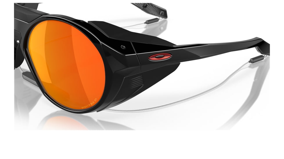 Oakley OO9440 Clifden Sunglasses - Mens, Polished Black Frame, Prizm Ruby Polarized Lens, 56, OO9440-944010-56