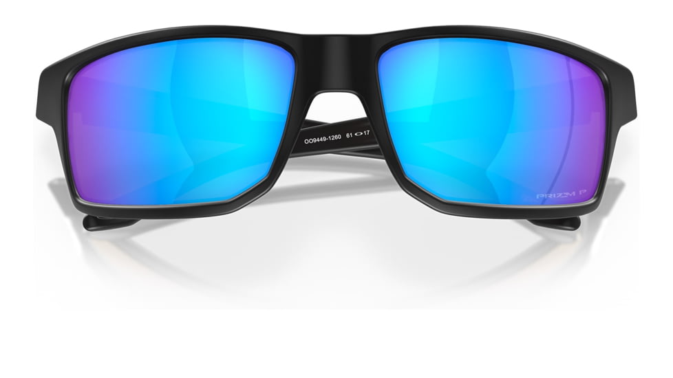 Oakley OO9449 Gibston Sunglasses - Mens, Matte Black Frame, Prizm Sapphr Irid Polarized Lens, 60, OO9449-944912-60
