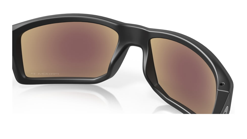 Oakley OO9449 Gibston Sunglasses - Mens, Matte Black Frame, Prizm Sapphr Irid Polarized Lens, 60, OO9449-944912-60