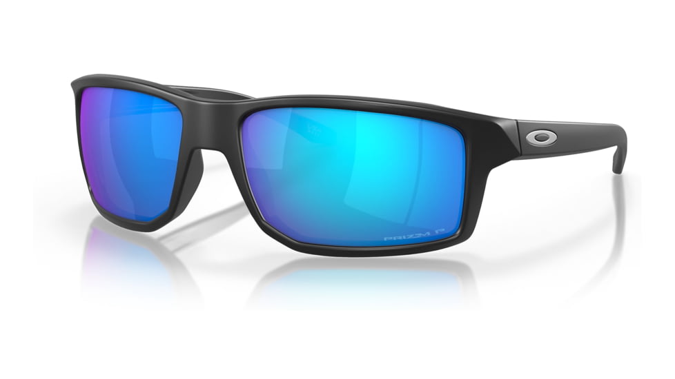 Oakley OO9449 Gibston Sunglasses - Mens, Matte Black Frame, Prizm Sapphr Irid Polarized Lens, 60, OO9449-944912-60