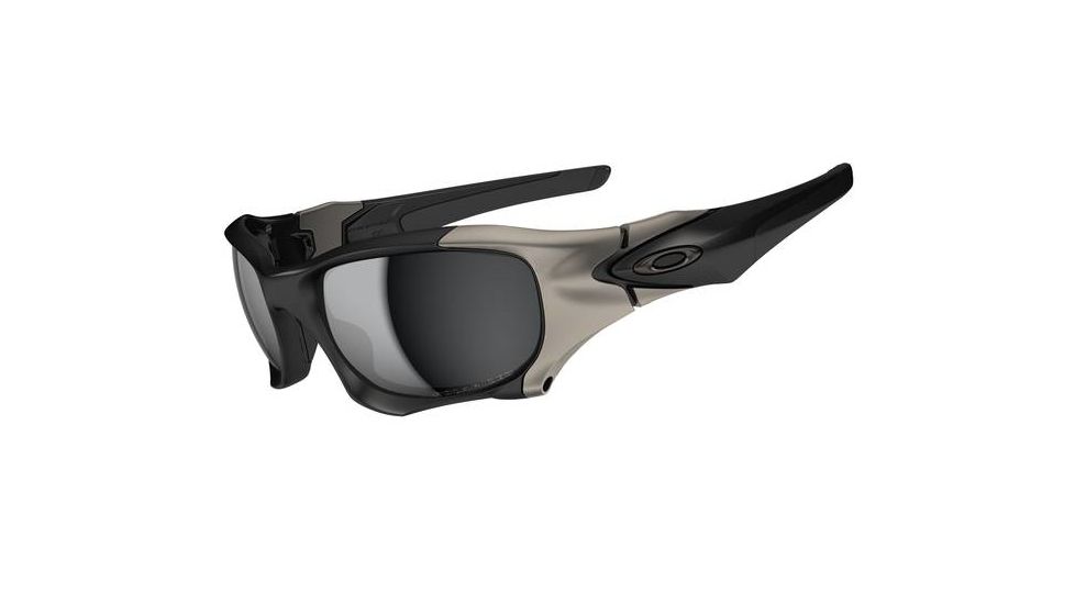 Oakley Pit Boss II Mens Sunglasses Matte Black Frame, Black Iridium Polarized Lens OO9137-01