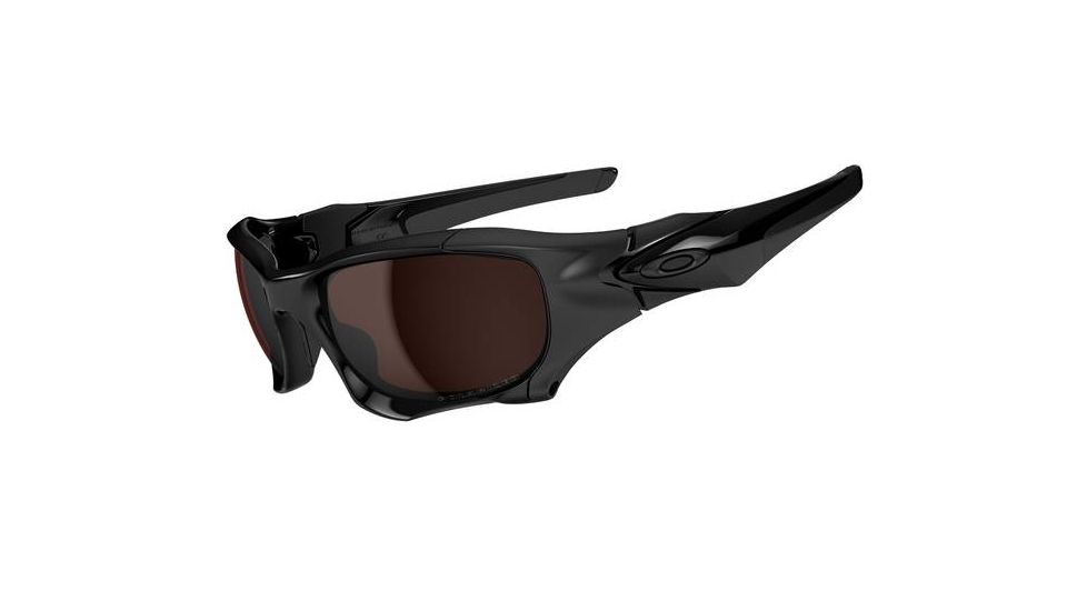 Oakley Pit Boss II Mens Sunglasses Polished Black Frame, VR28 Black Iridium Polarized Lens OO9137-02