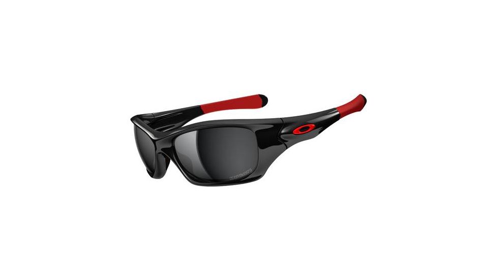 Oakley Pit Bull Ducati Polished Black Frame w/ Black Iridium Polarized Lenses Sunglasses OO9127-15