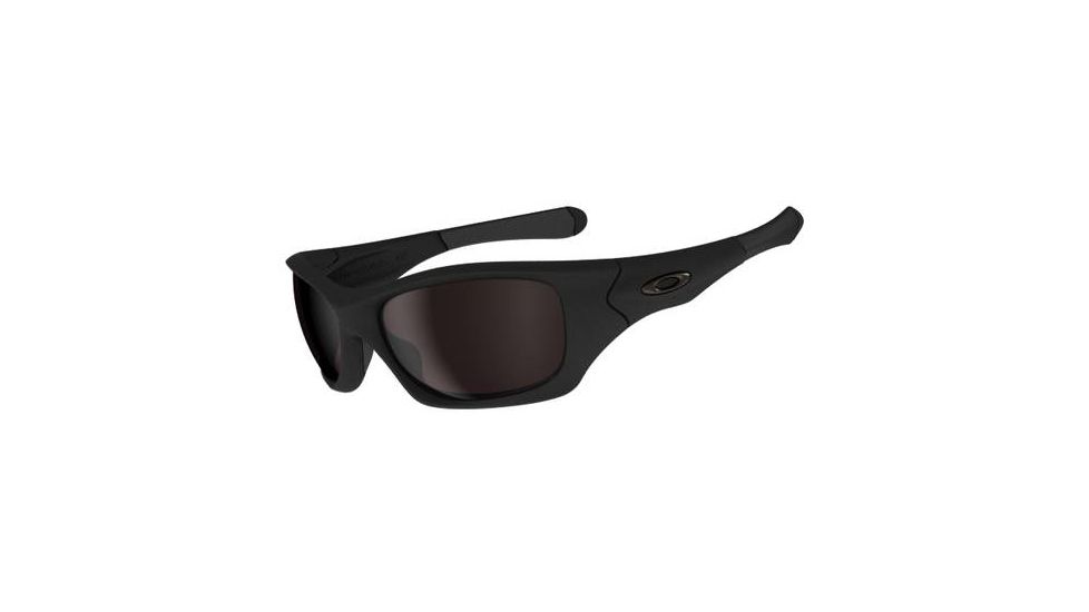 Oakley Pit Bull Sunglasses - Matte Black Frame w/ Warm Grey Lenses OO9127-04