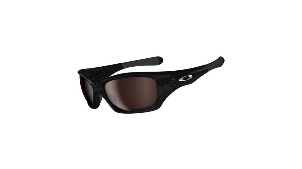 Oakley Pit Bull Sunglasses - Metallic Black Frame w/ OO Black Iridium Polarized Lenses OO9127-05