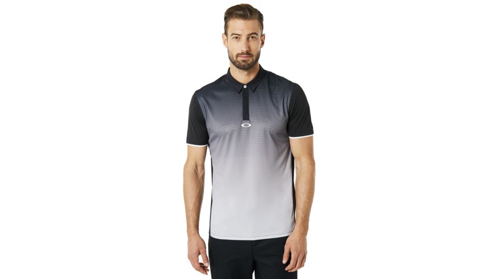 Oakley Polo Shirt Short Sleeve Poliammide - Mens, Blackout, Medium 434220-02E-M