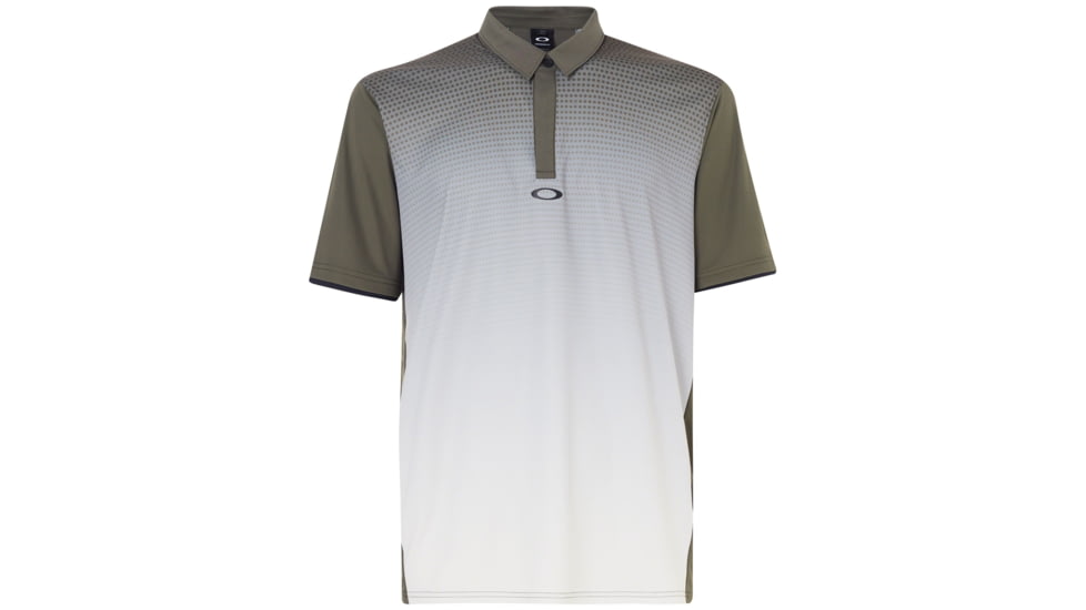 Oakley Polo Shirt Short Sleeve Poliammide - Mens, Dark Brush, Large, 434220-86V-L