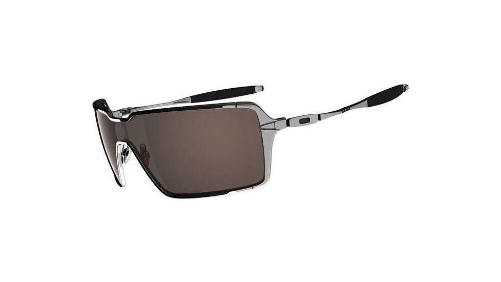 Oakley Probation Polished Chrome Frame w/ VR28 Black Iridium Lenses Sunglasses OO4041-02