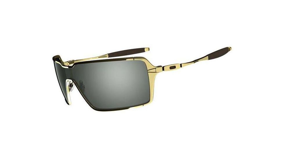 Oakley Probation Polished Gold Frame w/ Dark Grey Lenses Sunglasses OO4041-03