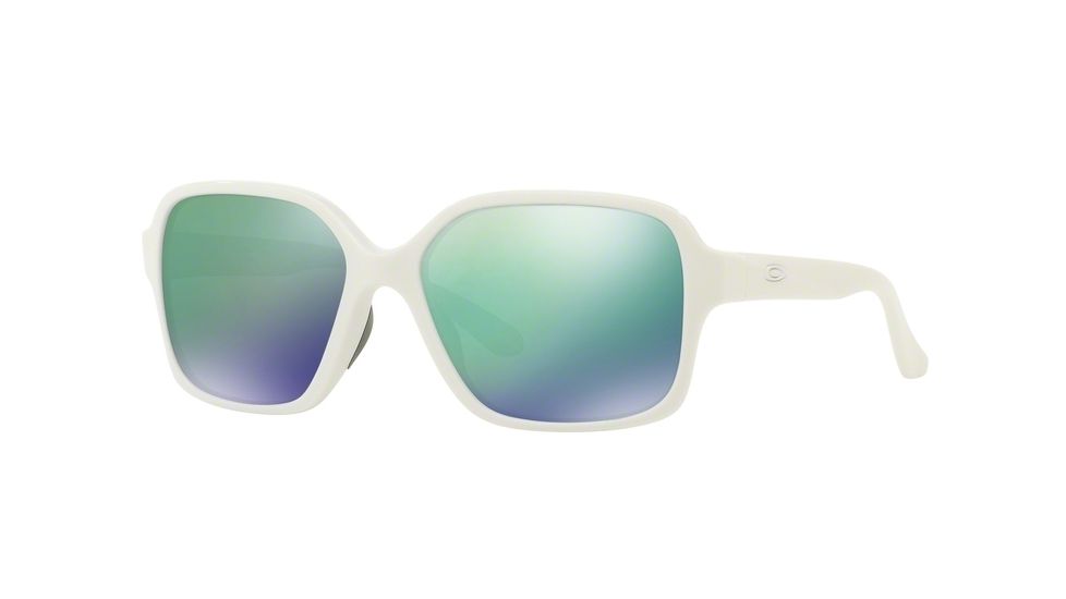Oakley PROXY OO9312 Sunglasses 931207-54 - Polished White Frame, Jade Iridium Lenses