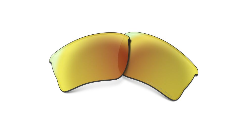 Oakley Quarter Jacket Polarized Replacement Lenses, Fire Iridium, ROO9200CB 2154