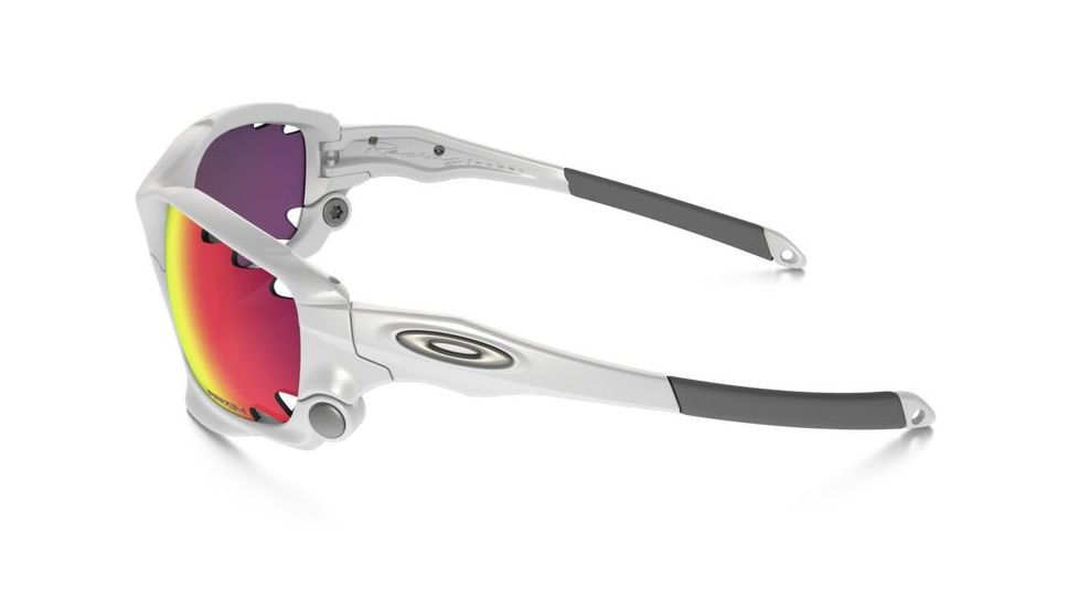 Oakley Racing Jacket Sunglasses Matte White Frame, Prizm Road &amp; Persimmon Vented Lens-OO9171-32