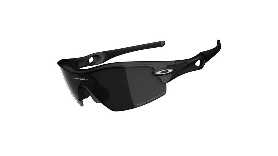 Oakley Radar Pitch Metal Black Frame w/ Black Iridium Polarized Lenses Men's Sunglasses 26-217
