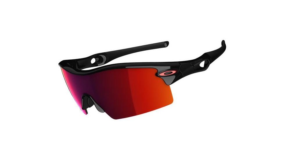 Oakley Radar XL Blades Polished Black Frame w/ Light +Red Lenses Men's Sunglasses 09-744