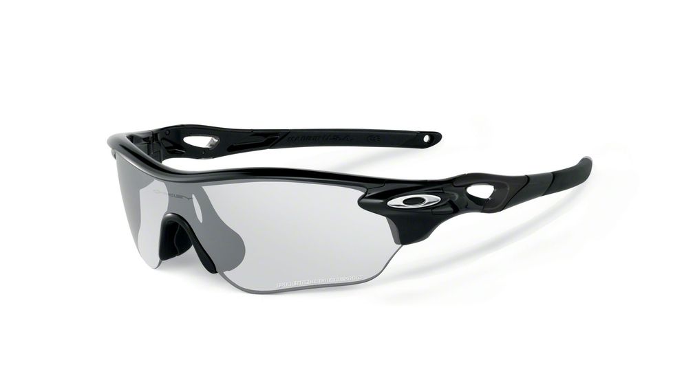 Oakley RADARLOCK EDGE OO9183 Sunglasses 918305-38 - Polished Black Frame, Clear/black Irid Photochromic Lenses