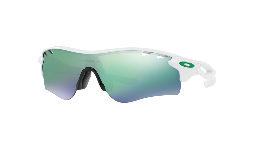 Oakley Radarlock Path ASIAN OO9206 Sunglasses 920605-38 - Polished White Frame, Jade Iridium Lenses