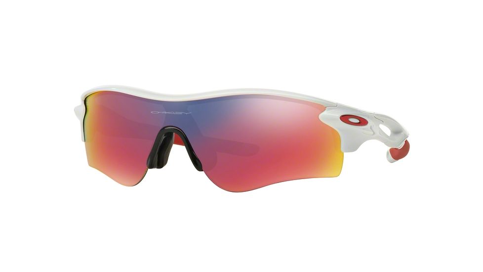 Oakley Radarlock Path ASIAN OO9206 Sunglasses 920610-38 - Polished White Frame, Positive Red Iridium Lenses