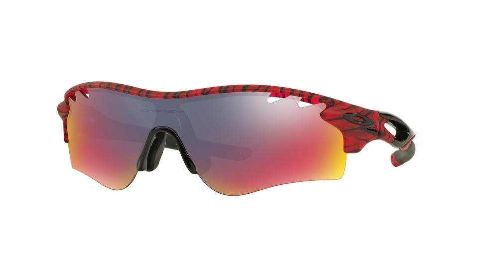 Oakley RADARLOCK PATH ASIAN OO9206 Sunglasses 920635-38 - Matte Red Urban Jungle Frame, Positive Red Iridium Lenses