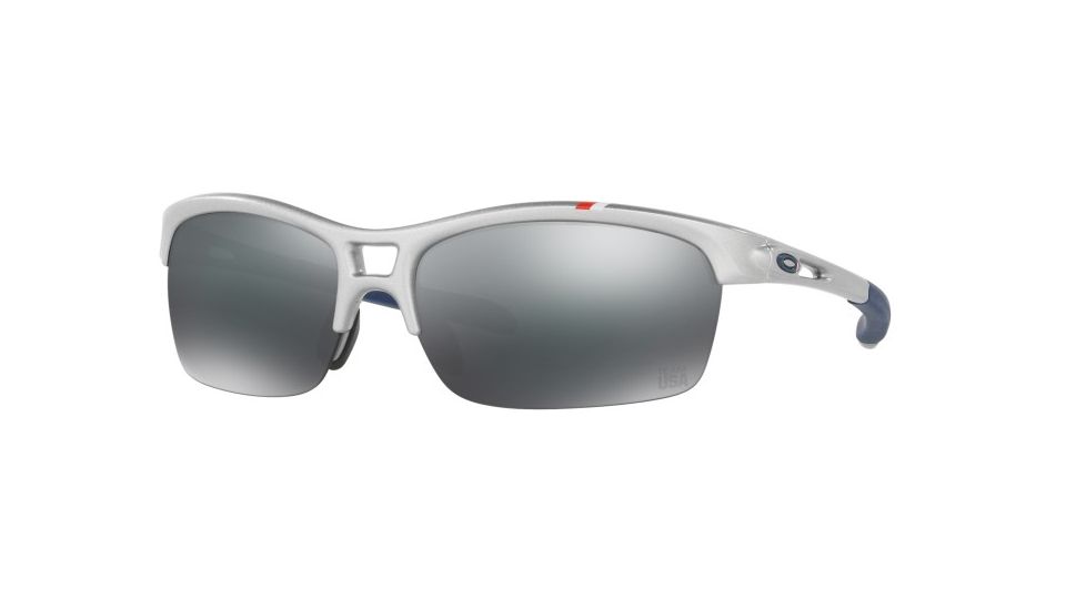 Oakley RPM Square Womens Sunglasses 920517-63 - Silver Frame, Black Iridium Lenses