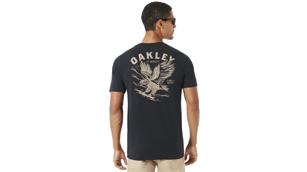Oakley SC- Eagle S&amp;D FB Tee - Men's, Blackout, Medium, 456859A-02E-M