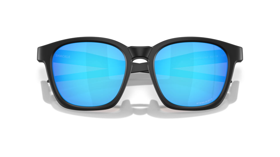 Oakley Shackle Sunglasses, Matte Black, PRIZM Sapphire, PRIZM Sapphire, OO9507D-0152