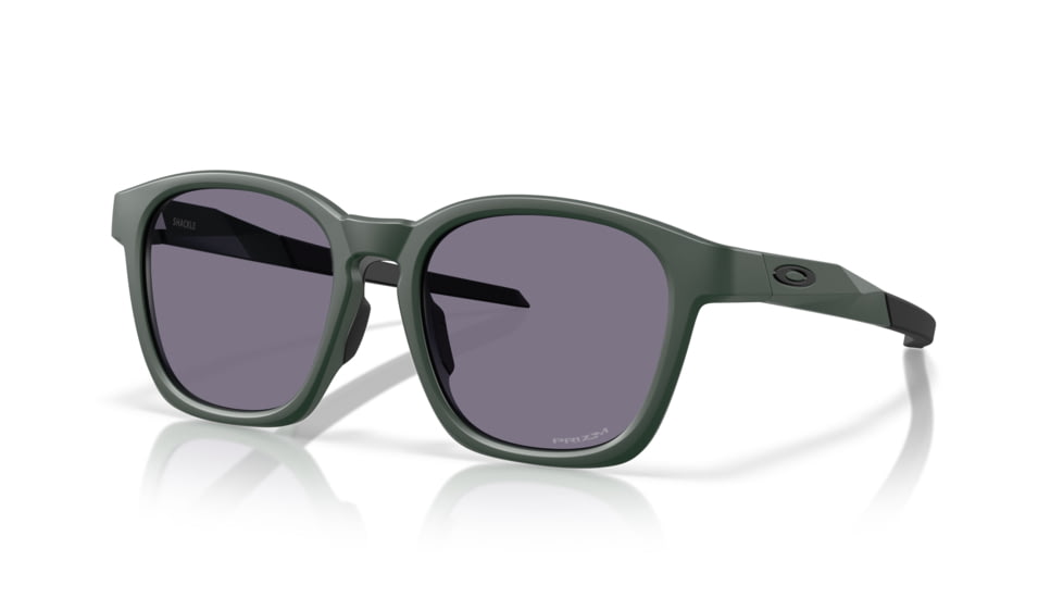 Oakley Shackle Sunglasses, Matte Hunter Green, PRIZM Grey, PRIZM Grey, OO9507D-0652