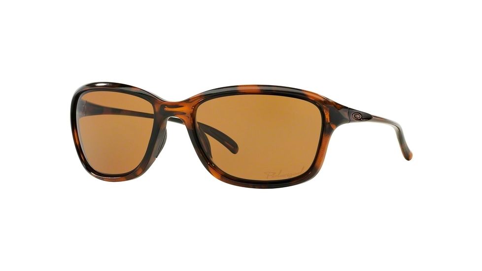 Oakley SHE'S UNSTOPPABLE OO9297 Sunglasses 929702-57 - Tortoise Frame, Bronze Polar Lenses