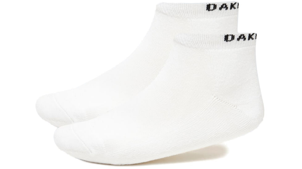 Oakley Short Solid Socks, 3 Pcs, Mens, White, Medium, FOS900351-100-M