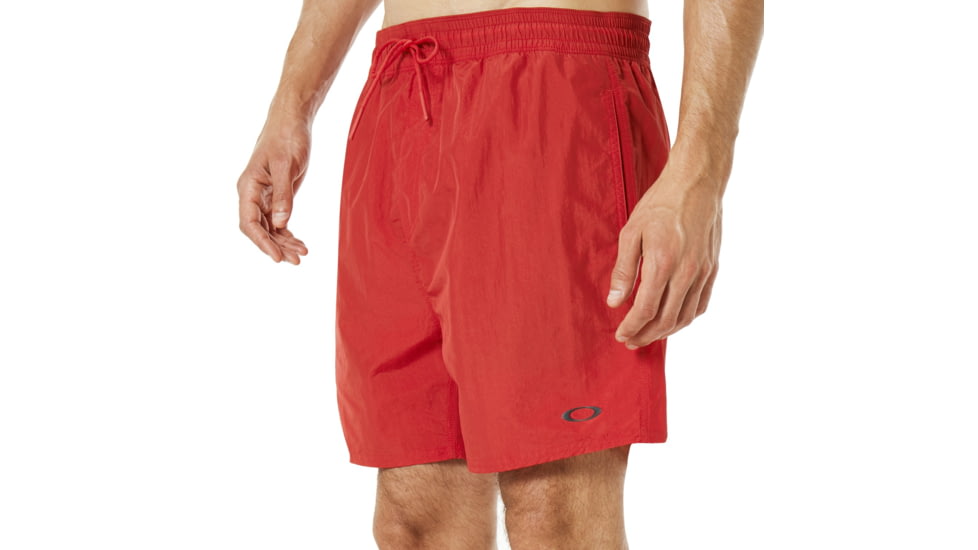 Oakley 16 Inches Solid Boardshort - Mens, Red Line, 2XL, 482403-465-XXL