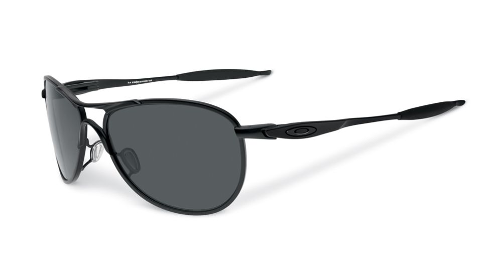 USED Oakley SI Ballistic Crosshair Sunglasses,Matte Black Frame,Aviator Grey Lens OO4069-01, EDEMO1