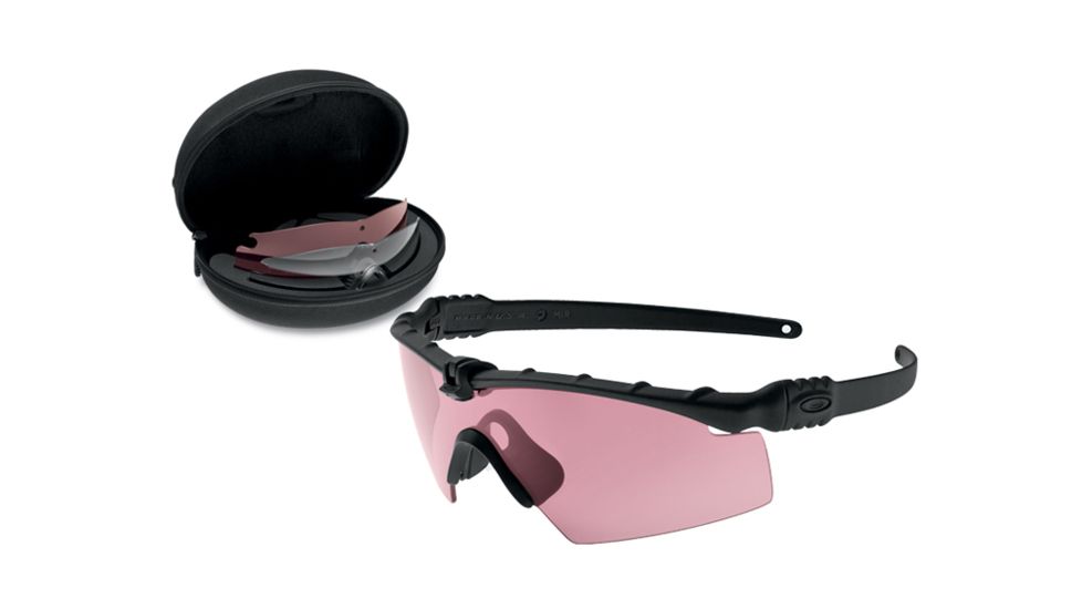 USED Oakley SI Ballistic M Frame 3.0 Array Sunglasses,Matte Black Frame,Shield Prizm Clear,TR 22/TR 45 Lens OO9146-14, EDEMO1