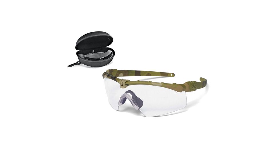 Oakley SI Ballistic M Frame 3.0 Array Sunglasses,Multicam Frame,Shield Prizm Clear/Grey Lens OO9146-24