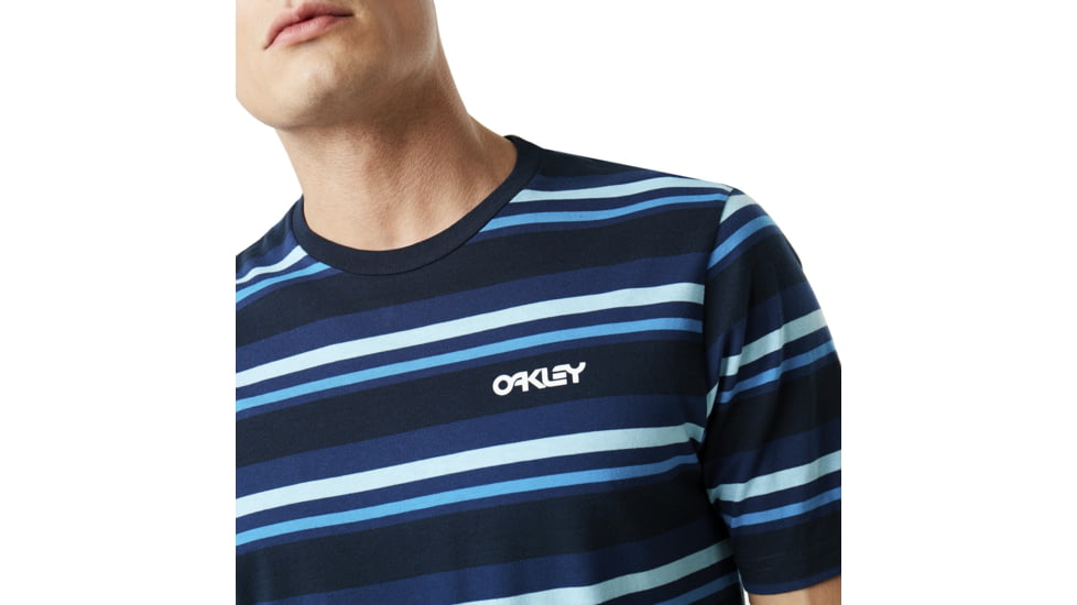 Oakley Bold Yd Stripe Tee - Men's, Fathom, Medium, 457701-6AC-M