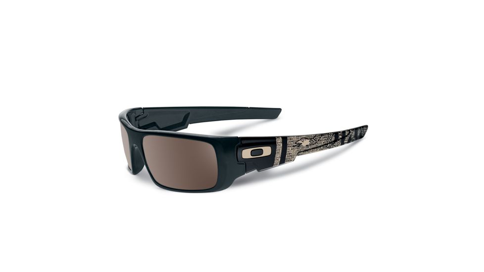 Oakley SI Crankshaft Sunglasses,Matte Black Frame,Rectangle Warm Grey Lens OO9239-16