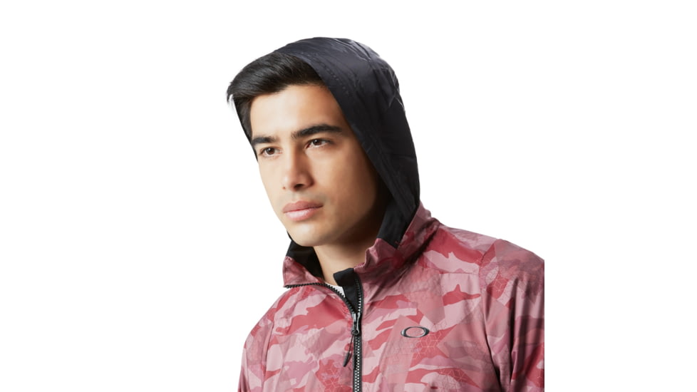 Oakley Enhance Graphic 8.7 Wind Warm Jacket - Mens, Red Print, 3XL, 412584-40T-XXXL
