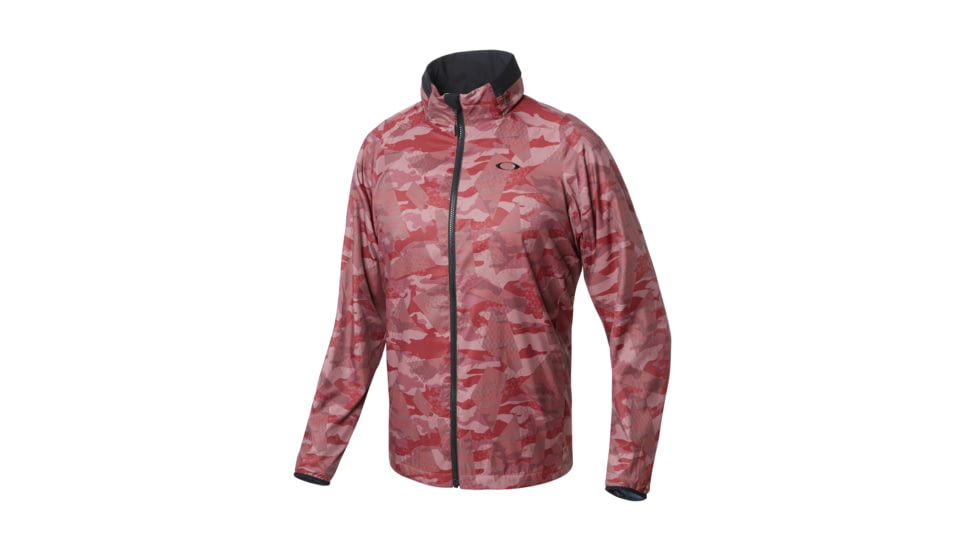 Oakley Enhance Graphic 8.7 Wind Warm Jacket - Mens, Red Print, 3XL, 412584-40T-XXXL