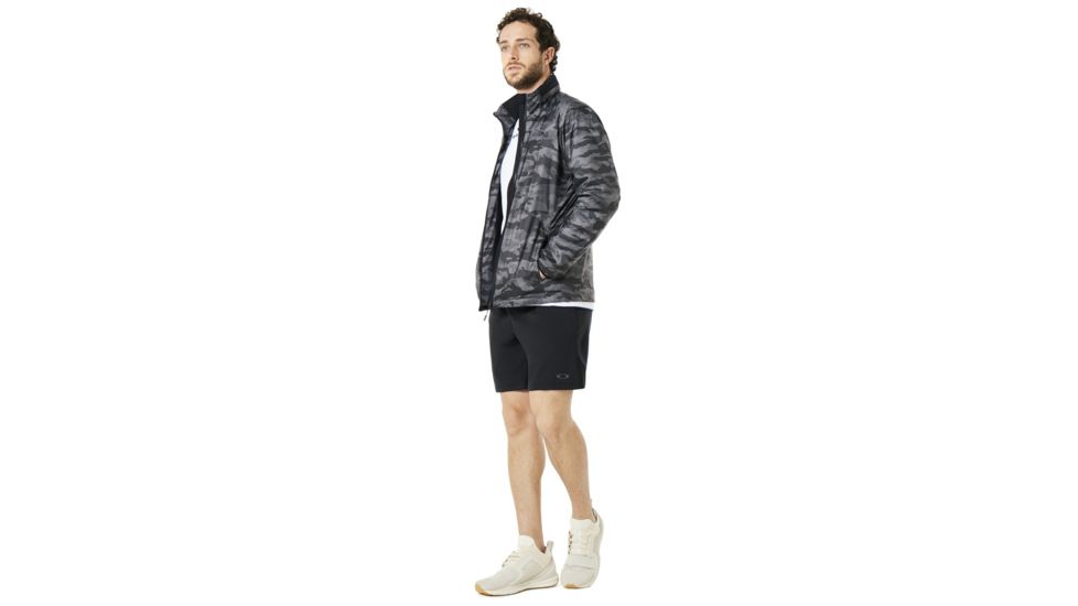 Oakley Enhance Graphic 8.7 Wind Warm Jacket - Mens, Black Print, Extra Large, 412584-00G-XL