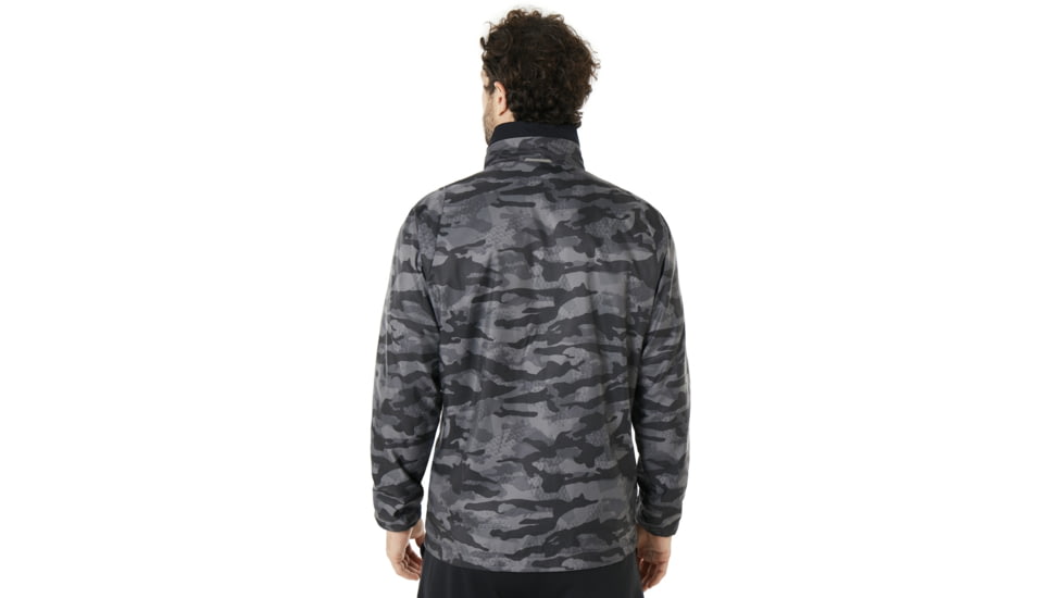 Oakley Enhance Graphic Wind Warm Jacket 8.7 - Mens, Black Print, 2XL, 412584-00G-XXL