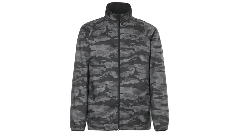 Oakley Enhance Graphic Wind Warm Jacket 8.7 - Mens, Black Print, 2XL, 412584-00G-XXL