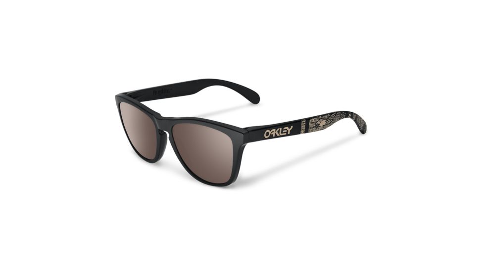 Oakley SI Frogskins Sunglasses,Matte Black Frame,Square Warm Grey Lens OO9013-66