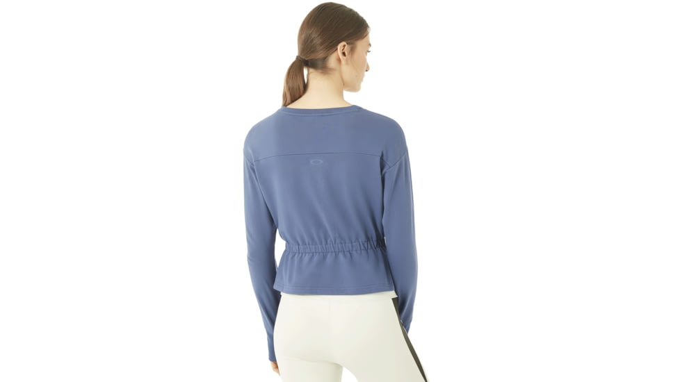 Oakley Luxe Crewneck Fleece - Womens, Blue Indigo, Extra Large, 561326-68D-XL