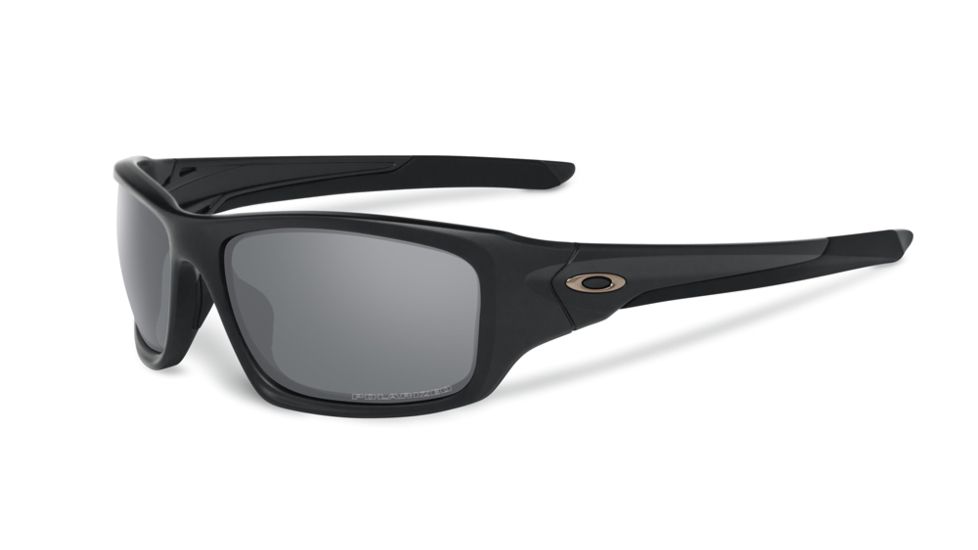 Oakley SI Valve Sunglasses,Matte Black Frame,Rectangle Grey Polarized Lens OO9236-09
