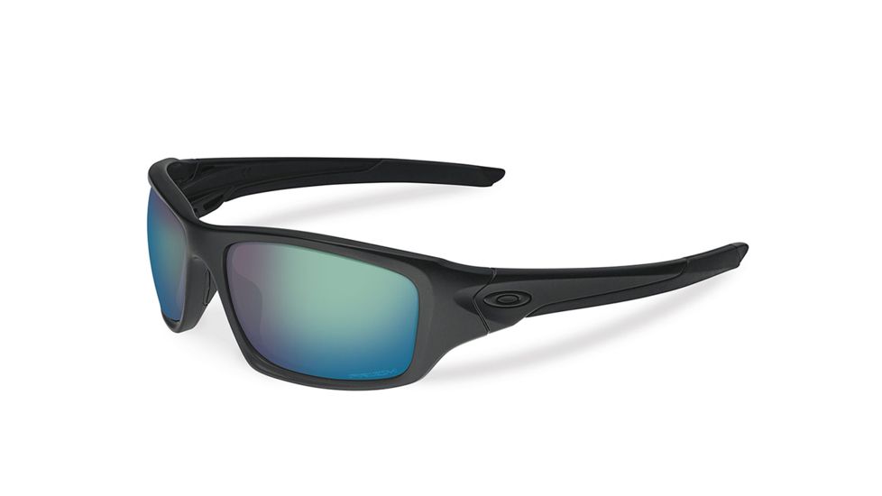 Oakley SI Valve Sunglasses,Matte Black Frame,Rectangle Prizm Maritime Lens OO9236-24