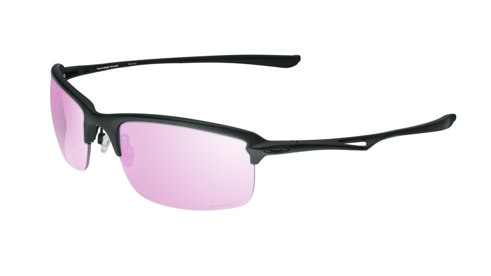 Oakley SI Wiretap Sunglasses,Matte Black Frame,Rectangle Prizm TR45 Titanium Iridium Lens OO4071-08