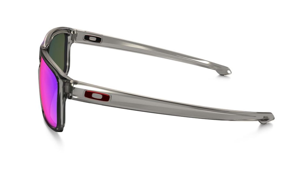 Oakley Silver Sunglasses Grey Smoke Frame, Positive Red Iridium Polarized Lens-OO9262-11