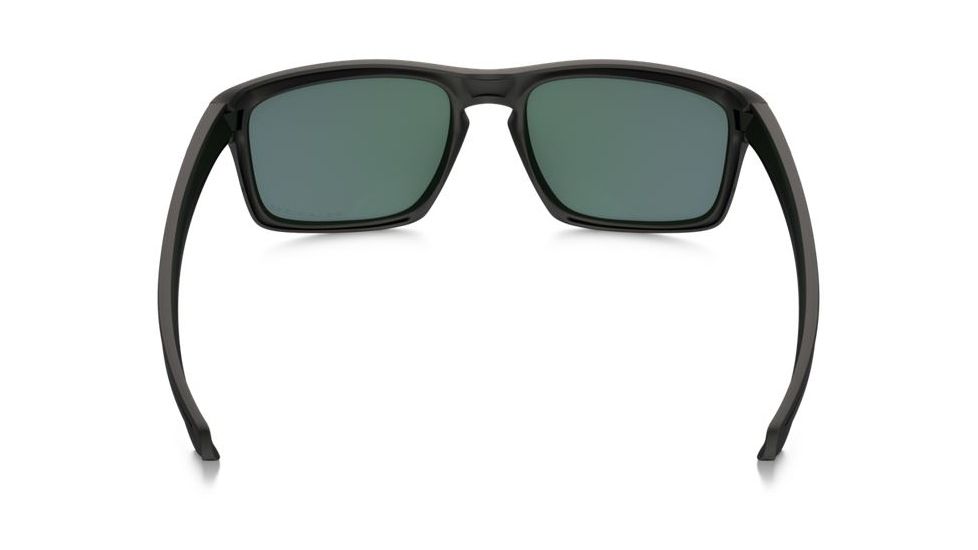 Oakley Silver Sunglasses Matte Black Frame, Violet Iridium Polarized Lens-OO9262-10