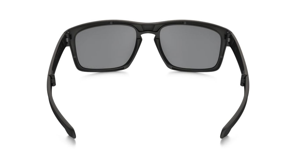 Oakley Silver Foldable Sunglasses Matte Black Frame, Black Iridium Polarized Lens-OO9246-04