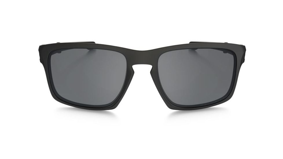 Oakley Silver Foldable Sunglasses Matte Black Frame, Black Iridium Polarized Lens-OO9246-04