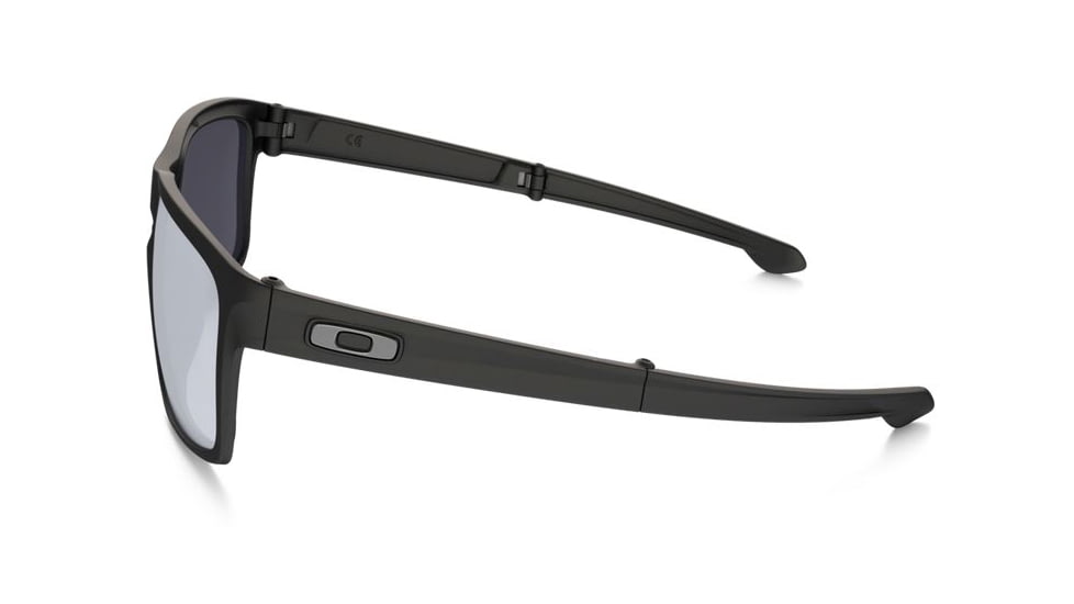 Oakley Silver Foldable Sunglasses Matte Black Frame, Grey Lens-OO9246-01